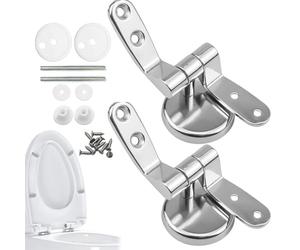 Herrajes para asiento de inodoro, repuesto de asiento de inodoro para carburador | Asiento de inodoro a prueba de óxido con bisagras de metal pernos de bisagra - Bisagra de repuesto de asiento de