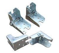 Herrajes para bisagras de sofás cama, 4pcs 90 Degree Self-Locking Folding Hinge Table Legs Chair Extension Fold Feet Hinges Sofa Support Hinges Hardware