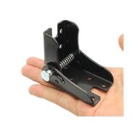 Herrajes para bisagras de sofás cama, Furniture Table Leg Bracket Connector Hardware Hinge Folding Head Invisible Foot Sofa Leg 90 ° Self-Locking Sheet (Color : Gold, Size : 1)(Black)