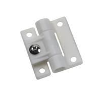 Herrajes para puertas con bisagras para puertas Bisagra De Plástico Plana Con Amortiguación Ajustable Y Par Torsión(Small Sized-White)