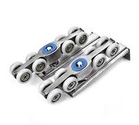 Herrajes para puertas correderas, 120KG Bedroom Wood Door Hanging Wheels Meeting Room Wardrobe Door Roller Wheels 1Set