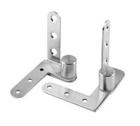 Herrajes para puertas secretas - Bisagra pivotante de acero inoxidable de 2 piezas | Accesorios de eje de rotación de 270 grados, Hardware de estantería, posicionamiento de rodamiento de puerta adecua