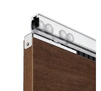 Herrajes Puertas Correderas Juego De Rieles Para Puerta Corrediza Con Amortiguadores Silenciosos Puerta Corrediza Kit De Herrajes Riel Para Divisor De Ambientes Interior(A,165cm/65in)