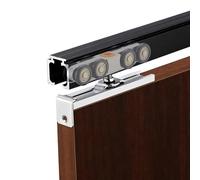 Herrajes Puertas Correderas Juego De Rieles Para Puerta Corrediza Con Amortiguadores Silenciosos Puerta Corrediza Kit De Herrajes Riel Para Divisor De Ambientes Interior(B,171cm/67.3in)