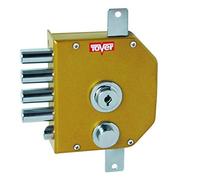 HERRAJES STANDARD Tover 9001P, Cerradura 3P c/resbalón c/barras cierre interior T2 c/llave izqda esm oro