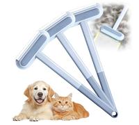 Herramienta 3 en 1 para depilación de animales, 2025 Nuevo cepillo para eliminar el pelo de animales, depilador de pelo de gato reutilizable con cepillo, removedor de pelo largo para mascotas, para