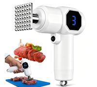 Herramienta ablandadora de carne inalámbrica, mazo de carne eléctrico de mano, ajustable de 6 velocidades, cabezal de acero inoxidable 304/batería de 3000 mAh, para carne de res, cerdo, chuletas de po