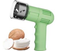 Herramienta abridor de coco con cubierta de seguridad y raspador, diámetro de apertura de 6 cm, fácil de limpiar, ideal para restaurantes y playa