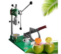 Herramienta abridor de coco, máquina manual de apertura de agujeros de acero inoxidable, mango único portátil para uso doméstico y comercial, fácil de quitar cáscaras de coco
