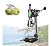 Herramienta abridor de coco, máquina manual de apertura de agujeros de coco, diseño vertical de acero inoxidable para cocos tiernos, trituración de coco sin esfuerzo