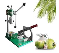 Herramienta abridor de coco, perforadora manual de coco con raspador de acero inoxidable, máquina de escritorio para uso doméstico y comercial, fácil apertura de coco