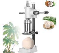 Herramienta abridor de coco, taladro vertical manual de acero inoxidable para una fácil apertura de coco, ideal para tiendas de frutas y mercados