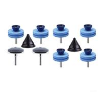 Herramienta afiladora de cuchillas para cortacésped con piedras de afilar de doble capa para una restauración efectiva de bordes en varios tipos de cortacésped (2)