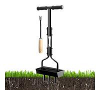 Herramienta Aireadora de Césped Aflojador de Tierra Metálico, Accesorios de | Multifuncional Suministros Ahoyado, Accesorios Metálicos Jardinería, Aflojar Tierra, Plantar Para