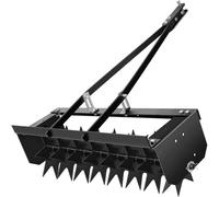 Herramienta aireadora de núcleo, rodillo aireador de césped resistente de 32 pulgadas con enganche universal para jardín y cuidado de césped