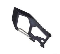 Herramienta al aire libre de la cadena dominante con el mosquetón y el abrebotellas, esencial multi de la función de la aleación de