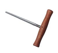 Herramienta ampliadora de agujeros para violín, punta de acero resistente a la corrosión con agarre de madera para modificaciones de clavijas suaves, cortador de agujeros ajustable