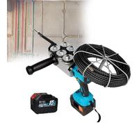 Herramienta automática de extracción de cables inalámbrica con batería, velocidad de 40 m/min y cable de plomo de 30 m para cableado interior y exterior