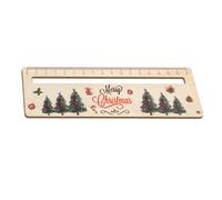 Herramienta auxiliar de lectura de madera natural para estudiantes, combinación de funciones de regla, diseño de mejora de enfoque, marcapáginas para niños, regla de madera con guías de lectura para