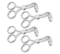 Herramienta Auxiliar para Lentes de Contacto 4 Piezas Plata | Plástico y Silicona, Uso Diario y Viaje, Kit Portátil para Manipulación Delicada