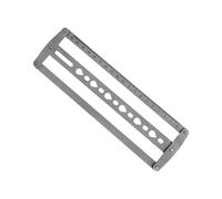 Herramienta central de cinturón de acero para alineación precisa de agujeros de cuero de 18 48 mm en proyectos de manualidades, posicionamiento de agujeros de acero