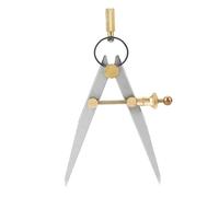 Herramienta compatible con Brújula de cuero de acero al carbono de 100 mm, divisor giratorio para marroquinería, compatible con bordes rayados.