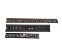 Herramienta compatible con Kit de regla PCB, herramienta multifuncional de medición y diseño para ingenieros electrónicos, 15/20/25 cm