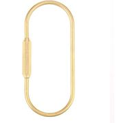 Herramienta compatible con Mosquetón de latón Hilitand con cierre de rosca, gancho para llavero, ideal para colgar llaves, conectar botellas y tiendas de campaña (10 x 5 x 1 cm, anular de 85 mm)