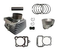 Herramienta compatible con Piezas del motor Junta de cilindro Juego de anillos de pistón, tamaño de orificio 65,5 mm Kit de anillos de pistón de repuesto Compatible con Zongshen CG200 Nitrox200 200 cc