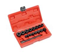Herramienta completa de calibración de embragues de acero al carbono con funda portátil de 0,8 kg para mecánicos automotrices y usuarios de bricolaje, kit de ajuste de embrague de múltiples vehículos