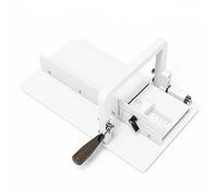 Herramienta cortadora de jabón con alambre, grosor ajustable, estructura metálica completa para cortar jabón hecho a mano, queso, mantequilla y velas, ideal para proyectos de bricolaje
