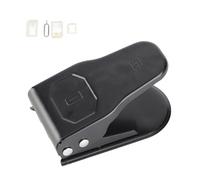 Herramienta cortadora de Tarjetas SIM con micronanómetro estándar Universal 3 en 1 con 3 adaptadores SIM y 1 Aguja para Tarjetas para Cortar y convertir fácilmente la Tarjeta SIM