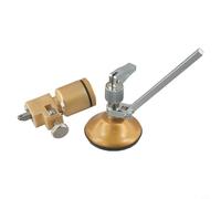 Herramienta cortadora de vidrio con ventosa para corte circular, rango de 7-40 cm de diámetro, palanca de aleación de metal dorado con escala, compatible con vidrio y CER (200 mm)