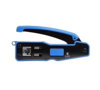 Herramienta Crimpar Rj45 con Funcion Corte y para Conectores 8P8C con Diseno Compacto y Mecanismo Bloqueo Acuado para Trabajos Cableado Estructurado
