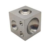 Herramienta cuadrada de acero al carbono pulido para hacer joyas con múltiples cavidades, herramientas de bloque cuadrado para manualidades