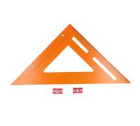 Herramienta cuadrada para vigas 2 en 1 |Regla triangular de ángulo recto de alta precisión |Deslizadores ajustables para localización y medición de perforación |Herramienta de