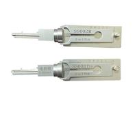 Herramienta de 2 piezas SS002 SS002R para cerradura de puerta con ranura en S, herramientas profesionales de cerrajería, abridor rápido
