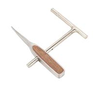 Herramienta de abrazadera de alambre manual de acero inoxidable Tensor de manguera multifuncional para mantenimiento y reparación de tuberías en el hogar Mango de madera de peral