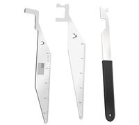 Herramienta de abridor de la puerta, kit de selección de cerraduras, herramienta de puertas de emergencia de acero inoxidable portátil multifuncional para bomberos, policía y trabajadores