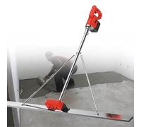 Herramienta de acabado de hormigón con solera eléctrica, manipulador de nivelación alimentado por batería con velocidad de 3000-6000 rpm, incluye 2 baterías para un acabado eficiente del concreto