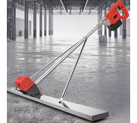 Herramienta De Acabado De Solera De Superficie De Hormigón De 59 ", Kit De Cuchilla De Regla De Nivelación Vibratoria De Cemento Con Batería De 6000 Rpm, Herramienta Eléctrica Inalámbri(Size:2Battery)