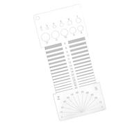 Herramienta de accesorios de escala de medición acrílica artesanal para acolchar y confeccionar prendas, regla artesanal transparente