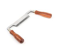 Herramienta de Afeitar de Tiro Recto, Cuchillo Manual para Descortezar | Cuchilla Biselada de 110 Mm, Mangos de Palisandro, Pelador de Troncos de Madera, Herramienta de Tallado y Carpintería
