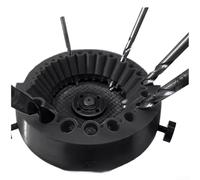 Herramienta de afilado de brocas para amoladora angular acepta tamaños de 3/32 a 1/2 pulgadas que facilita un proceso de renovación consistente de borde de corte (negro)