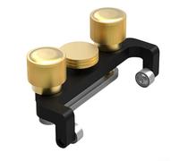 Herramienta de afilado de cincel de madera estable con ajuste de perno de metal y deslizamiento inferior suave para un afilado preciso de bordes en varias herramientas (negro)