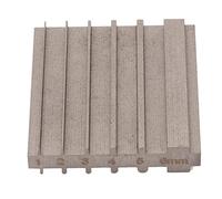 Herramienta de afilado y rectificado de bordes, afilador de bordes de cuero y acero con ranuras cuadradas y en forma de U para reparación de palas de 6 mm de ancho, guía de (Ranura cuadrada gris)