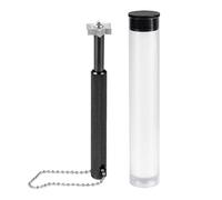 Herramienta de afilador de Golf genérica - Afilador de Ranuras de cuña de Aluminio, Accesorio de de Golf portátil para Hombres y Mujeres Adolescentes jóvenes golfistas