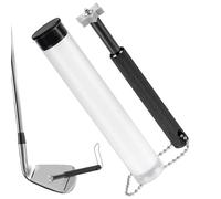 Herramienta de afilador de golf - Limpiador de ritmo de hierro ergonómico Club, Ayuda de afilado de aluminio | Accesorio portátil con correa contra la muñeca contra la pérdida para hombres mujeres ado
