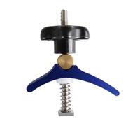 Herramienta de agarre de pista, accesorio de abrazadera modular para configuración de taller, cierre multiángulo con perilla de control roscada, placa base reforzada y riel deslizante suave para