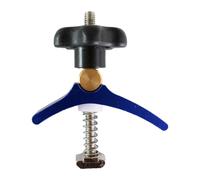 Herramienta de agarre de pista, accesorio de abrazadera modular para configuración de taller, cierre multiángulo con perilla de control roscada, placa base reforzada y riel deslizante suave para